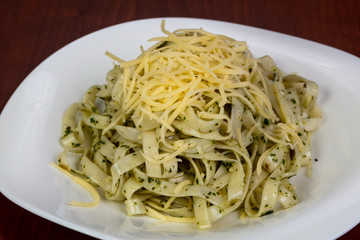 Pasta with pesto