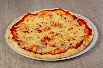 Pizza Margarita with cheese