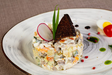 Russian traditional salad