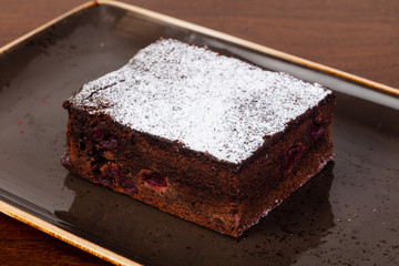 Tasty chocolate brownie