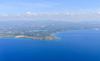 Fototapeta na wymiar Aerial View Of Cebu Island, Philippines