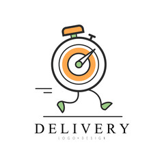 Delivery logo design, creative template for corporate identity