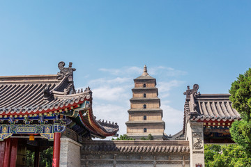 Fototapeta na wymiar Giant Wild Goose Pagoda, Xian, China