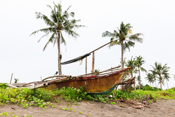 Traditional Sakayan Fishing Boat In The Philippines