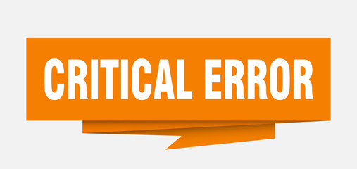 critical error