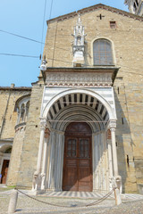 Fototapeta na wymiar Basilica of Santa Maria Maggiore in Bergamo on Italy.
