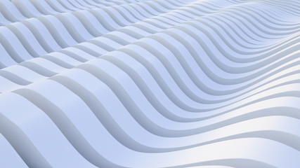 Obraz premium abstract lines. wave background. modern parametric surface. White texture. futuristic landscape