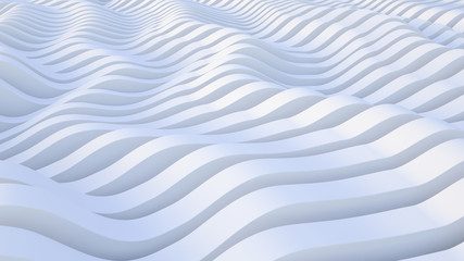 lines, wave. abstract background. modern parametric surface. White texture. futuristic view.