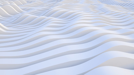 Obraz premium linie, fala. abstrakcyjne tło. nowoczesna powierzchnia parametryczna. Biała tekstura. futurystyczny widok.
