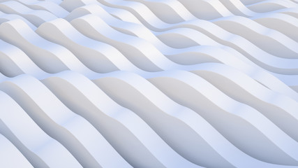 lines, wave. abstract background. modern parametric surface. White texture. futuristic view.