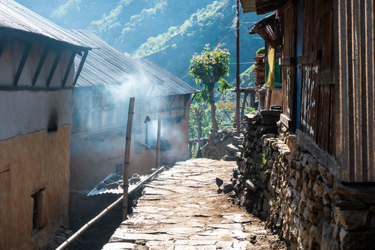 Small Village In Lamjung District, Nepal