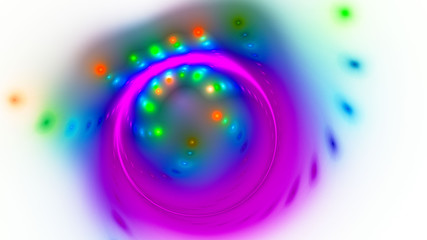 Obraz premium Magical mysterious light. 3D surreal illustration. Sacred geometry. Mysterious psychedelic relaxation pattern. Fractal abstract texture. Digital artwork graphic astrology magic