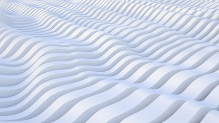 lines, wave. abstract background. modern parametric surface. White texture. futuristic view.