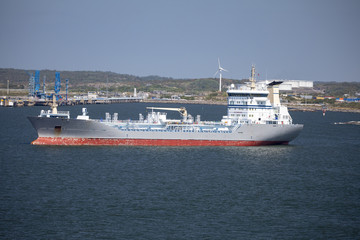 Ms TERNVAG  is a Oil/Chemical Tanker that was built in 2003  and is sailing under the flag of Denmark.   outside Gothenburg,Sweden,Europe