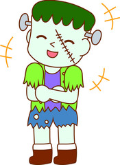 Halloween monster of Frankenstein