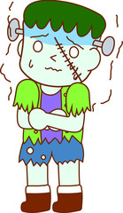 Halloween monster of Frankenstein