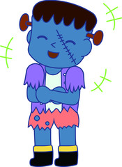 Halloween monster of Frankenstein