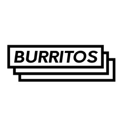 burritos stamp on white