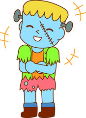 Halloween monster of Frankenstein