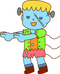 Halloween monster of Frankenstein