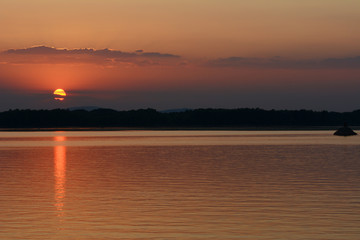 Slovak harbor on the Danube river, Slovak republic, Europe.