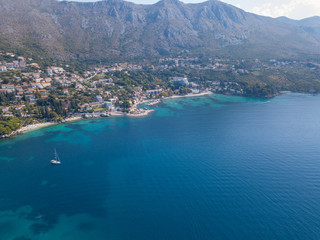 Aerial view of beautiful Croatia