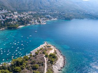 Aerial view of beautiful Croatia