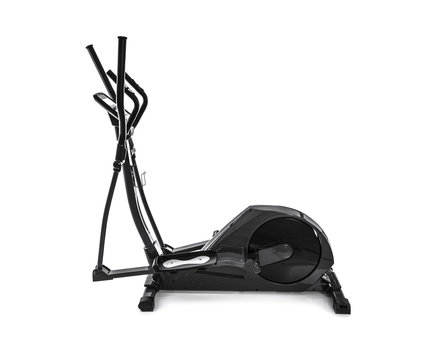 Elliptical trainer or orbitrack isolated on a white background.