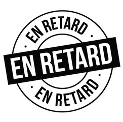 past due stamp on white