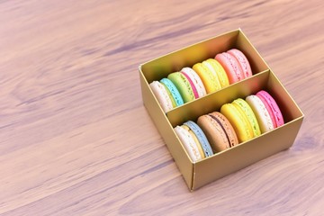 Luxury Box with Colourful French Macarons
