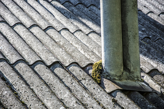 Asbestos roof