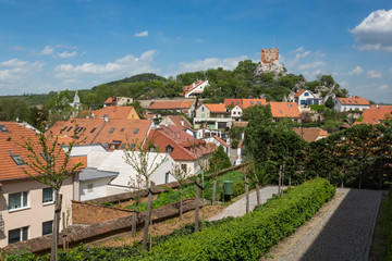 Fototapeta na wymiar Old town in Mikulov, Moravia, Czech Republic
