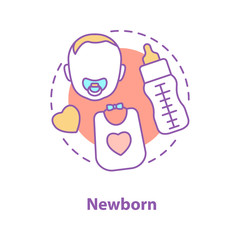 Newborn baby concept icon