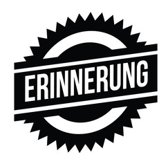 reminder stamp on white