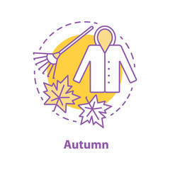 Autumn season concept icon