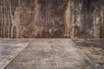 Wooden table background. Empty. Copyspace.


