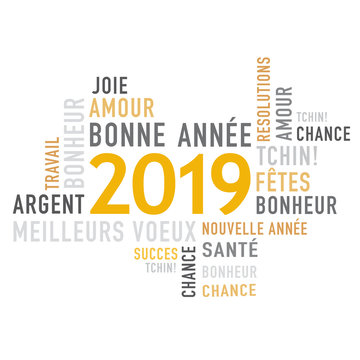 2019 Bonne année avec texte français