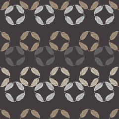 Seamless abstract geometric pattern. Feathers texture. Mosaic texture. Brushwork. Hand hatching. Scribble texture. Textile rapport.