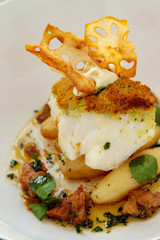 plated fish meal