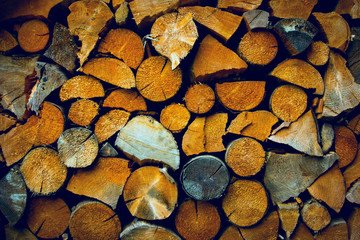 firewood abstract background