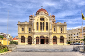 Fototapeta na wymiar Agios Minas (Saint Minas) Cathedral, Heraklion, Crete, Greece