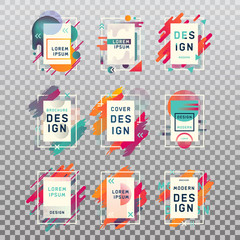 Isolated empty or blank business cards with modern design