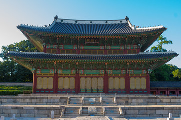 Obraz premium King's office Injungjeon at Changdeokgung Seoul Korea