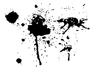Black ink blot set