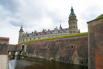 Fototapeta na wymiar Kronborg is a castle and stronghold in the town of Helsingør, Denmark. 