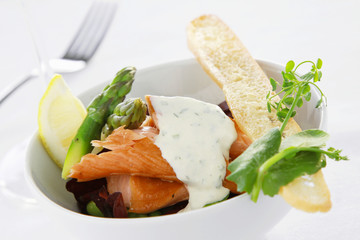 hot smoked salmon appetizer