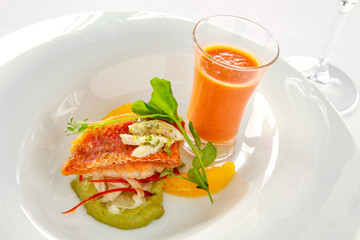 plated fish meal