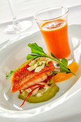 plated fish meal