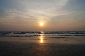 Sunst of Indian ocean