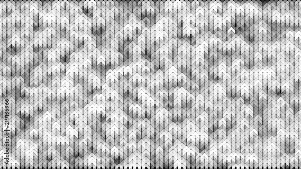 Leinwandbilder White Arrow Flickering Moving Particle Wave Concept Graphic Animation Background
